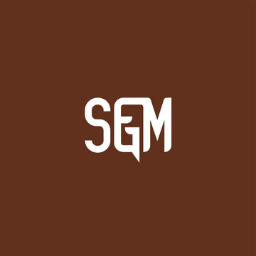 Modern SGM Logo Design with Unique Font Style.