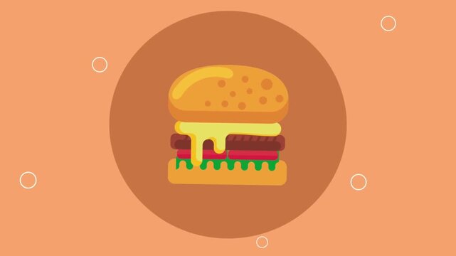 Flat Design Animated Hamburger Icon