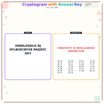 Seasonal Fun Worksheet cryptogram challenge printable with decoder answer key for teachers