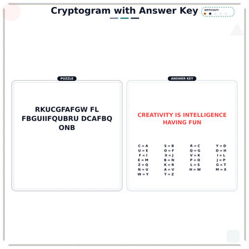 Colorful Learning Worksheet cryptogram code puzzle worksheet with decoder answer key