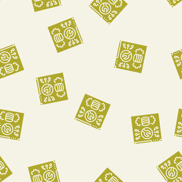 software maintenance vector glyph seamless pattern software maintenance sign illustration