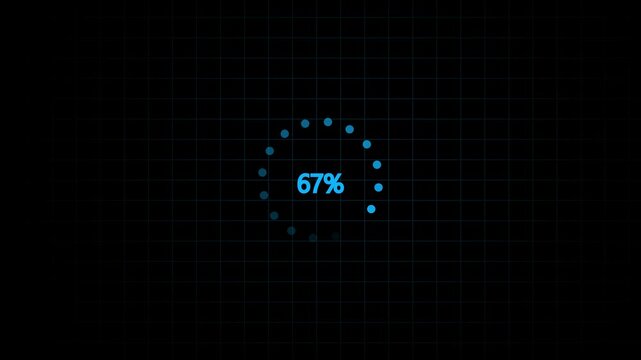 Green Loading Spinner on Dark Grid Background animation .dots spinning animation loading and buffering icon animation-looped Loading circle animation.