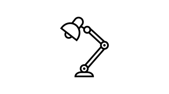 Adjustable desk lamp with swing arm for focused task lighting