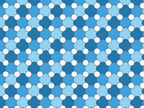 Quatrefoil Tile Pattern Chic Modern Seamless Background