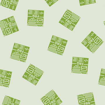 faq schema seo vector glyph seamless pattern faq schema seo sign illustration
