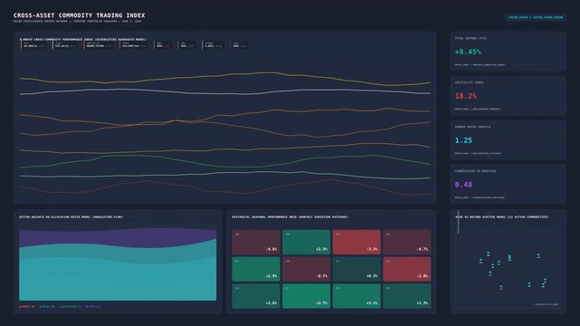 Motion Data Analysis and Visualization in Financial Market Trends.