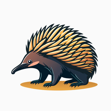 Cartoon Echidna Illustration