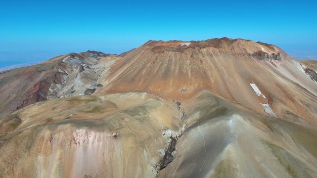 The stunning volcanic landscape of Mount S&uuml;phan, rising high above the Lake Van basin