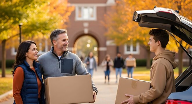 College students moving in with parents on campus