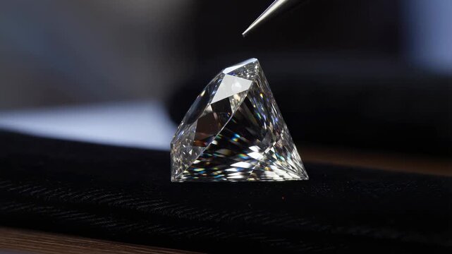 Shattering diamond: closeup of gem destruction in high definition slow motion