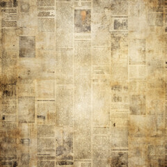 Naklejka premium Antique parchment paper texture with faded historical text and stains