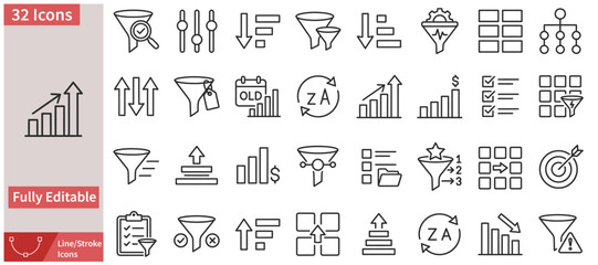 Business Infographic Icons For Data Analysis And Marketing Strategy On White Background © Shan masih