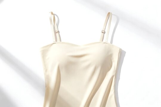 Minimalist beige camisole for fashion design