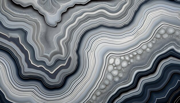 intricate grey agate mineral abstract pattern