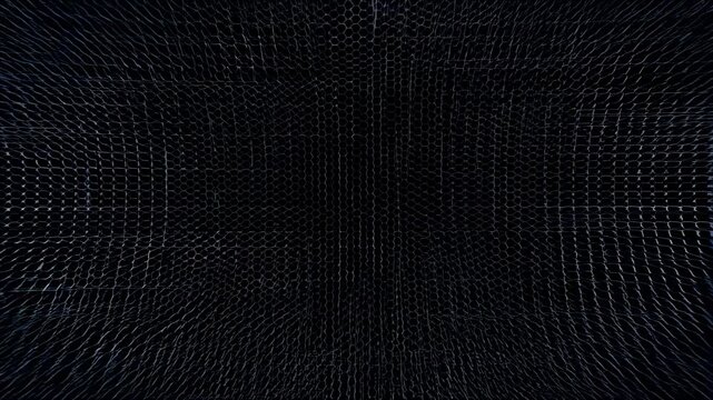 Mesmerizing kaleidoscope of vibrant geometric patterns in dynamic motion