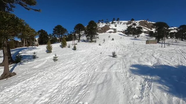 ski resort in the Andes