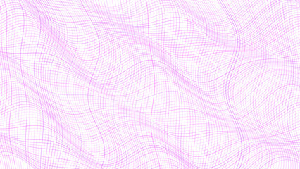 Abstract Purple Wavy Grid Background, Fluid Wireframe Mesh Pattern, Modern Geometric Curve Surface, Futuristic Technology Design, Elegant Vector Illustration © gd-house