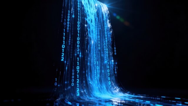 Digital data stream with binary code