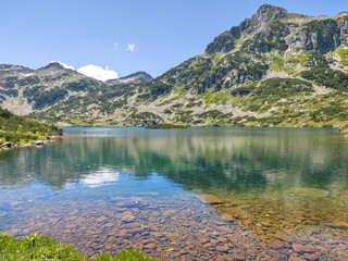 Obraz premium Landscape of Pirin Mountain near Popovo Lake, Bulgaria