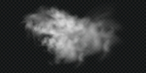 Fototapeta premium Night highway dust cloud with dramatic light beams.