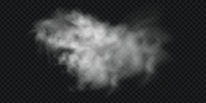 Night highway dust cloud with dramatic light beams.