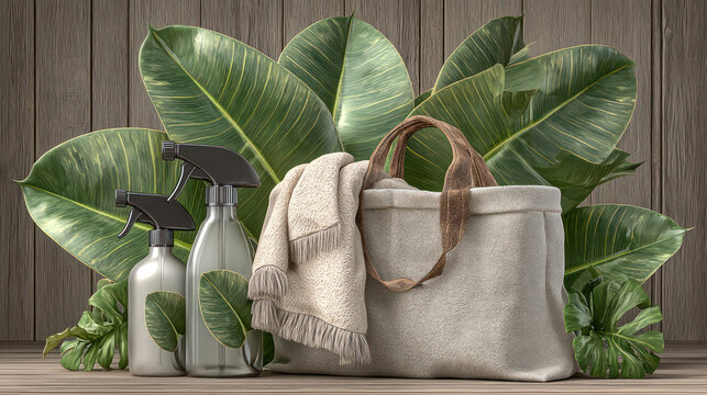 Cleaning Bag Plant Spray Bottles