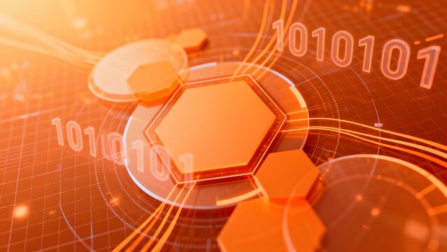 Abstract digital technology design