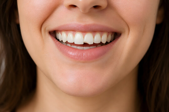 Chipped Front Tooth in Woman's Smile &ndash; Cosmetic Dentistry, Dental Bonding & Tooth Repair