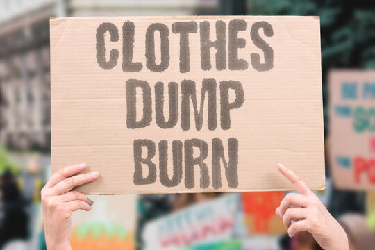 "Clothes dump burn" Textile waste incinerated. FASTFASHION. WASTE. POLLUTION. CLIMATE. INCINERATION.