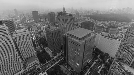 都庁から見る新宿の高層ビル群　東京　日本 © Yuuki Kobayashi