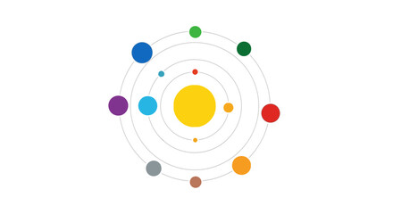 Solar System Model with Planets. © Andre