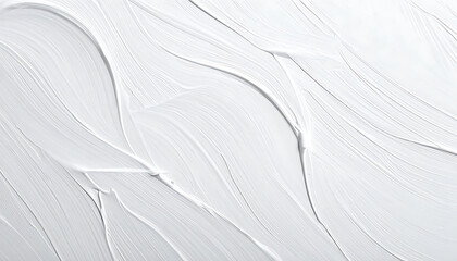 Obraz premium Abstract white textured surface with smooth wavy lines and small bubbles, suitable for clean design