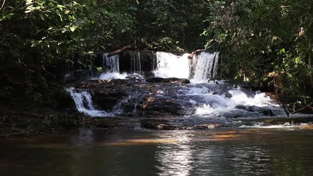 corredeira no distrito de Taquaru&ccedil;u, cidade de Palmas, Estado de Tocantins, Brasil