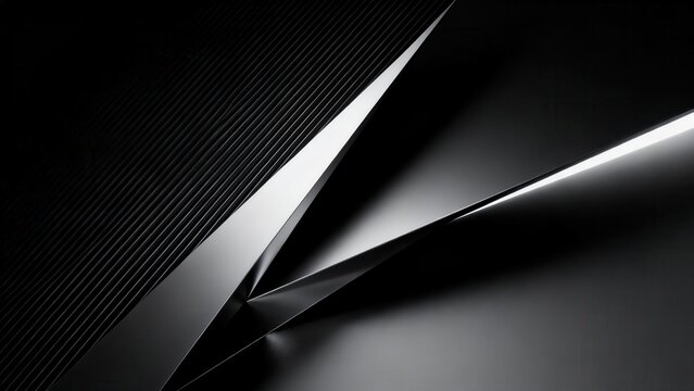 Abstract geometric shapes with light and shadow