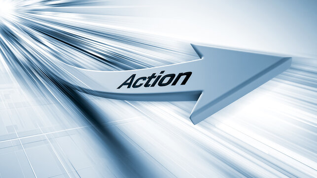 経営改革とポジティブな変化を促す「Action」のタイポグラフィ