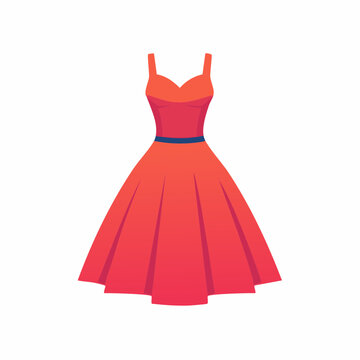 Red Dress Illustration
