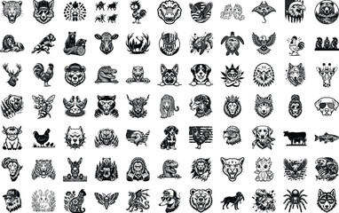 Fototapeta premium Aggressive leopard head portrait illustration in sharp line art style for sports emblem or logo