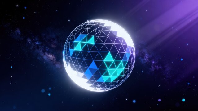 Disco ball in space