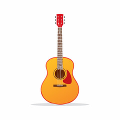 Obraz premium Acoustic Guitar Illustration