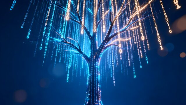 Digital tree with binary code