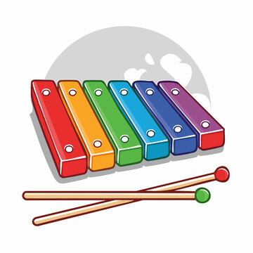 Colorful Xylophone Toy with Mallets