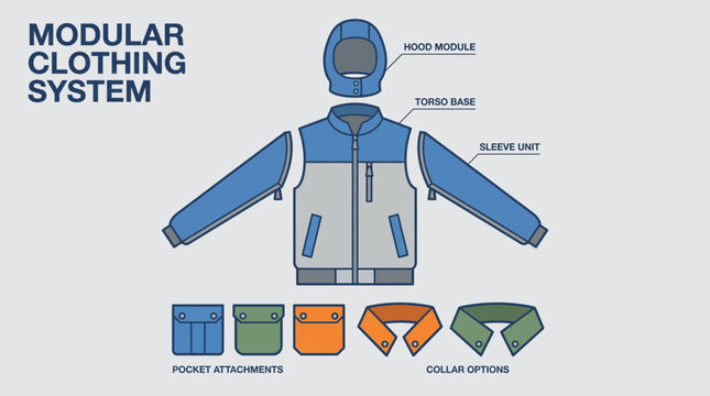 Modular Clothing System Designed for Interchangeable Wear