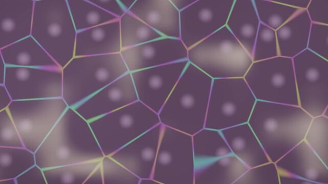 Fluid Crystal Prism Network Background Loop with Vibrant Holographic Glow