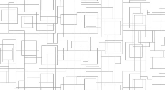 Geometric pattern background, minimalist design, squares and lines