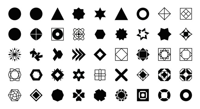 Geometric Shapes Collection - Abstract Icons and Symbols