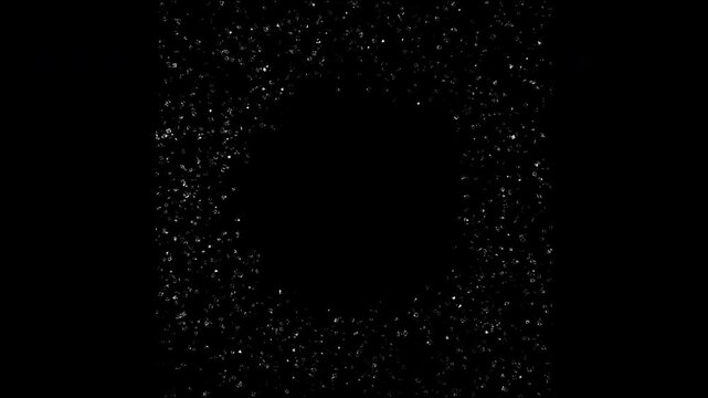 a Diamonds shapes Expanding as pentagon shape with parrticles to all directions