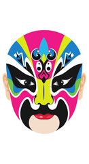 Obraz premium Traditional Peking Opera Face Mask - Culture and Art