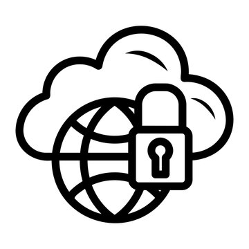 data secure Line Icon