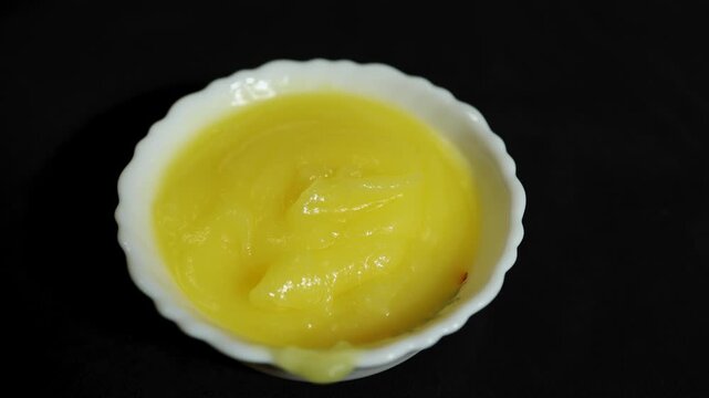 organic homemade ghee presentation featuring creamy texture and rich dairy goodness