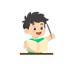 Fototapeta premium School Activity Character